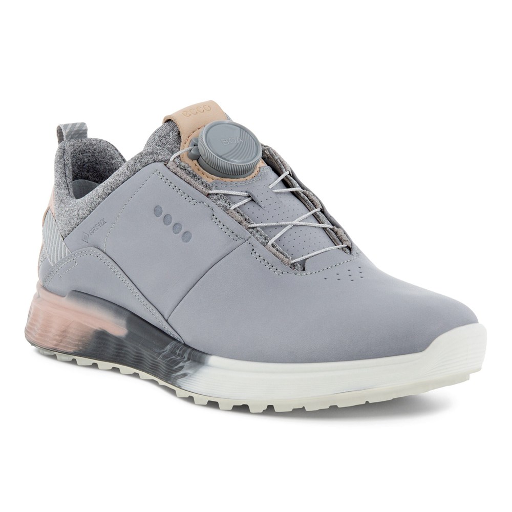 Womens Golf Shoes - ECCO S-Three Boas - Grey - 2764XDAPF